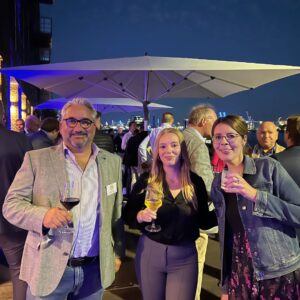 TC CLUB GERMANY SEPTEMBER 2025, RAFFLES LEASE TEAM WITH CUSTOMER OUTDOOR 3 PEOPLE