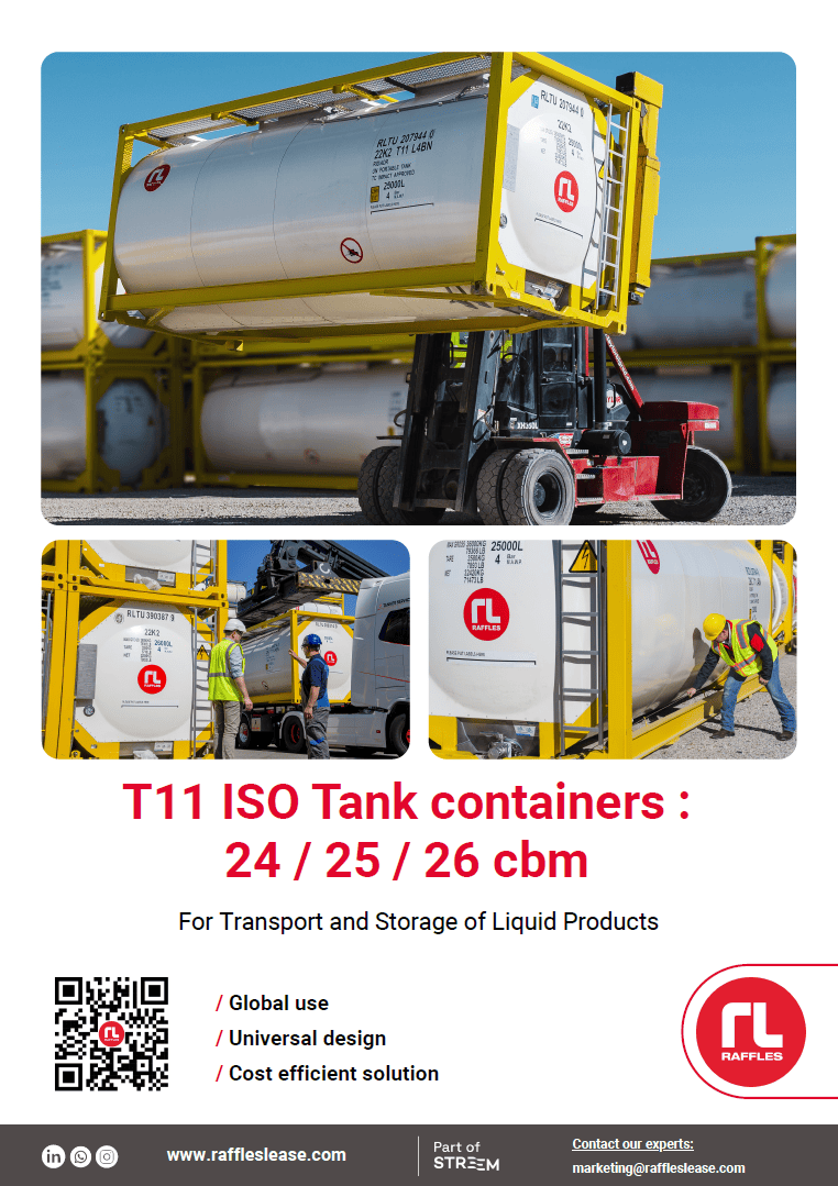 Raffles lease brochure 25 cbm T11 Tank container