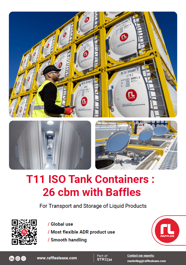 Raffles lease brochure 26 cbm with baffles T11 Tank container