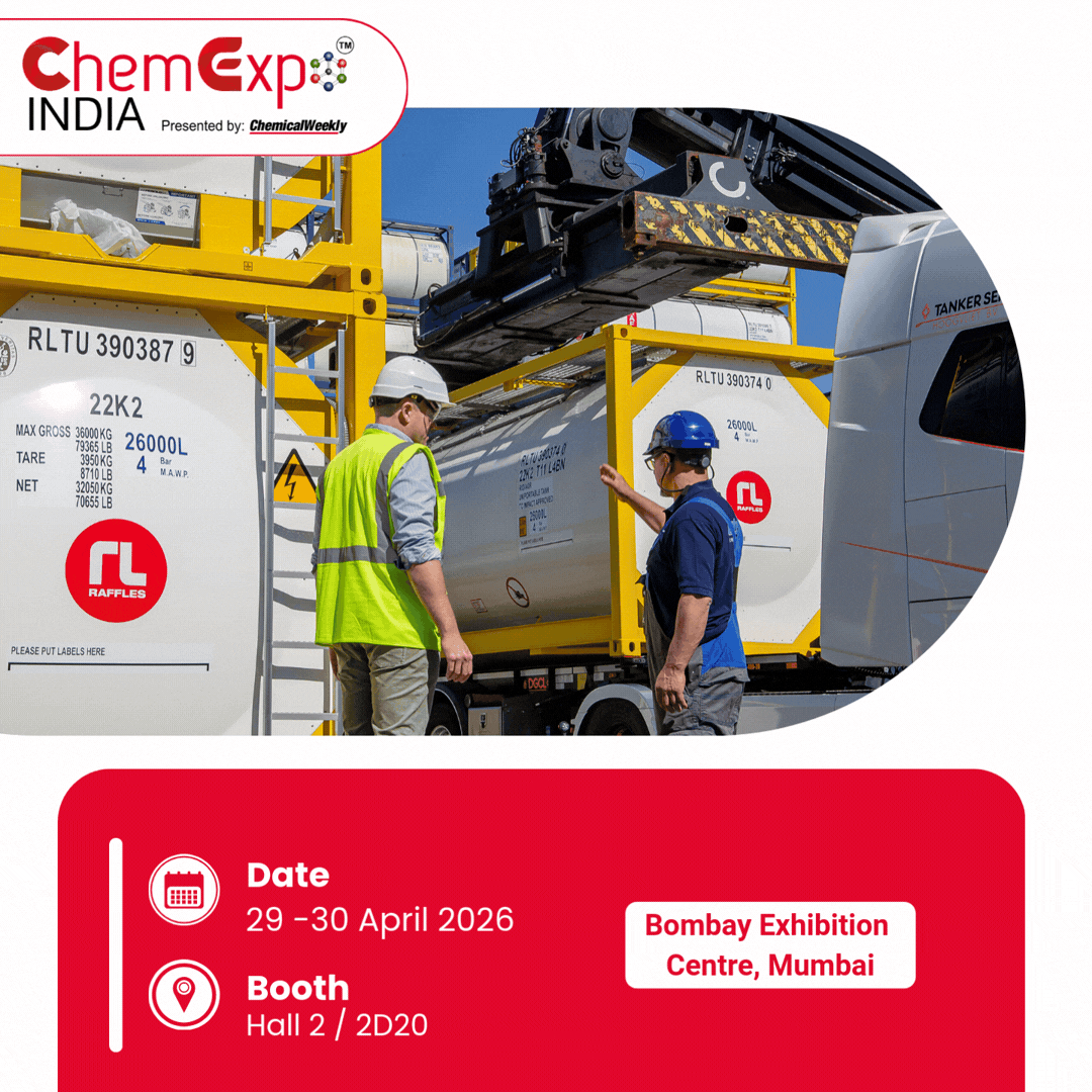 CHEMEXPO india 2026 Raffles lease tank container SAVE THE DATE